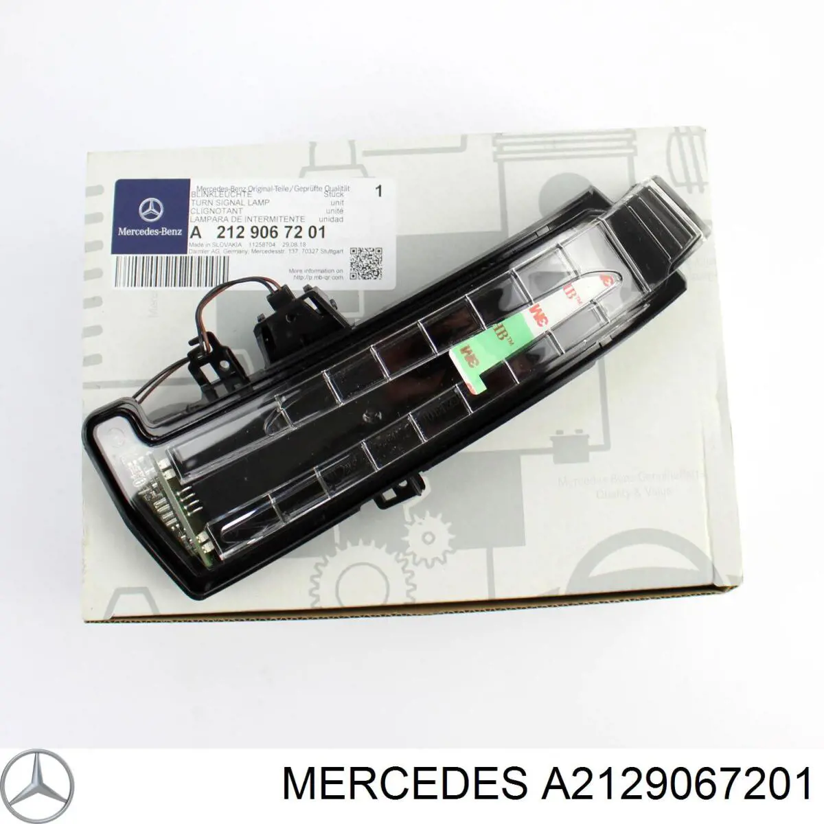 Luz intermitente de espejo retrovisor izquierdo Mercedes A2129067201 precio, desde 61,01 EUR