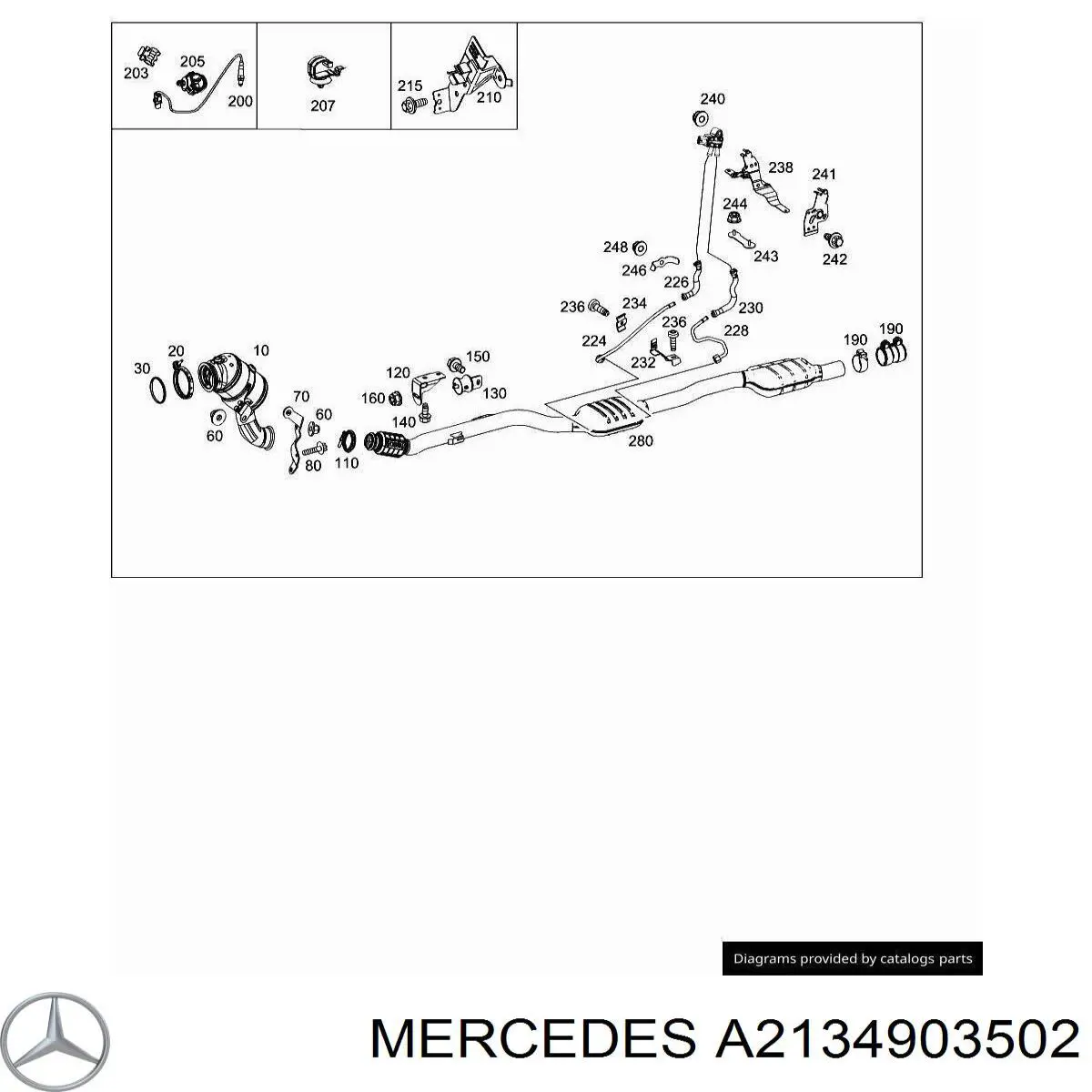  Mercedes A2134903502 precio, desde 89,75 EUR