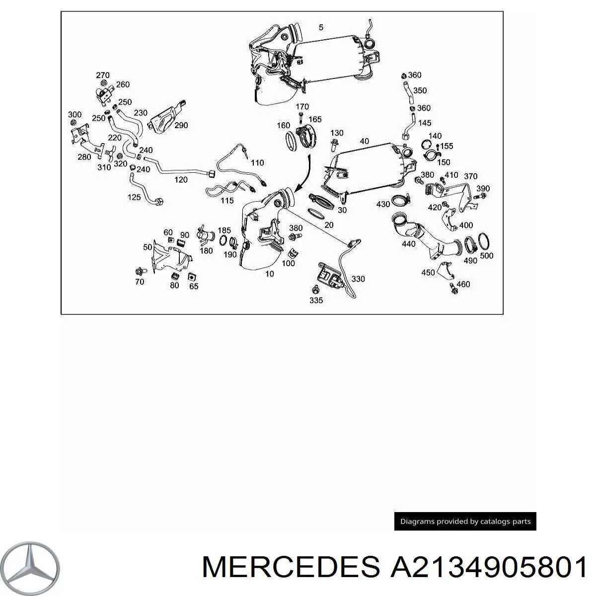 Silenciador trasero Mercedes E sedán (W213) (2016 - 2023) precio, desde 816,26 EUR