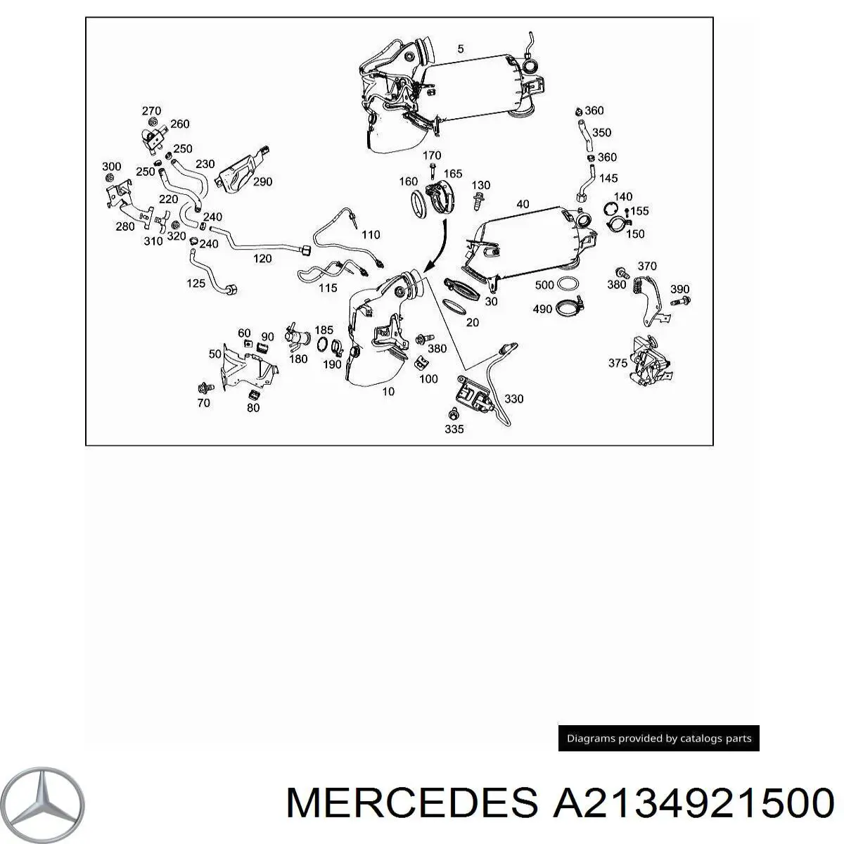  Mercedes A2134921500 precio, desde 13,73 EUR