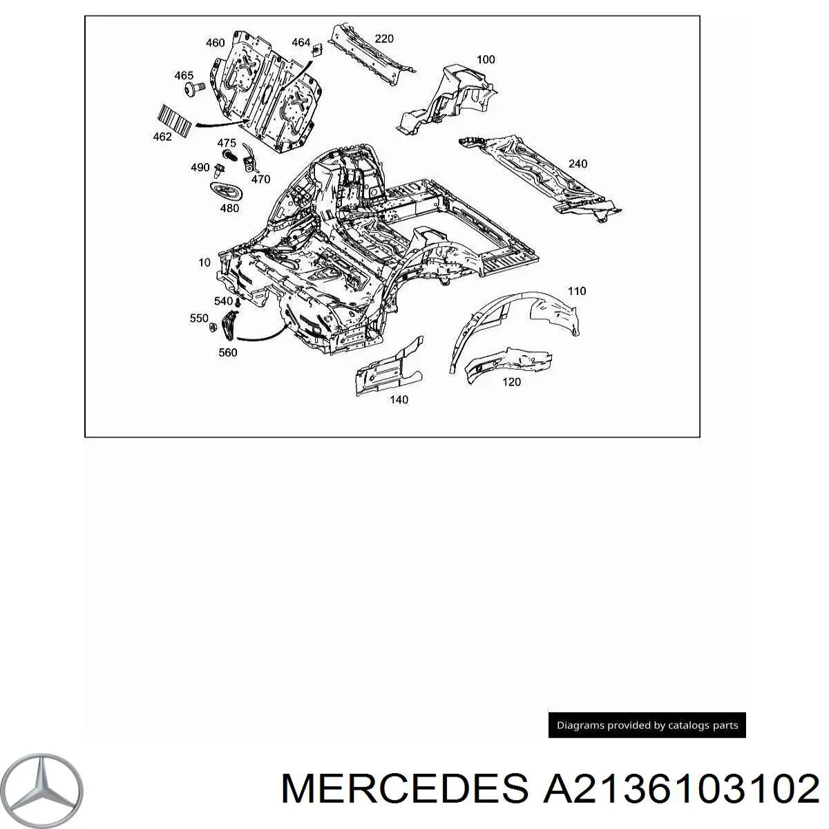  Mercedes A2136103102 precio, desde 431,61 EUR