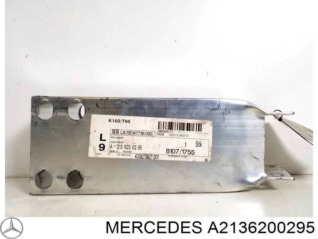 Comprar A2136200295 Mercedes Soporte del refuerzo del parachoques delantero