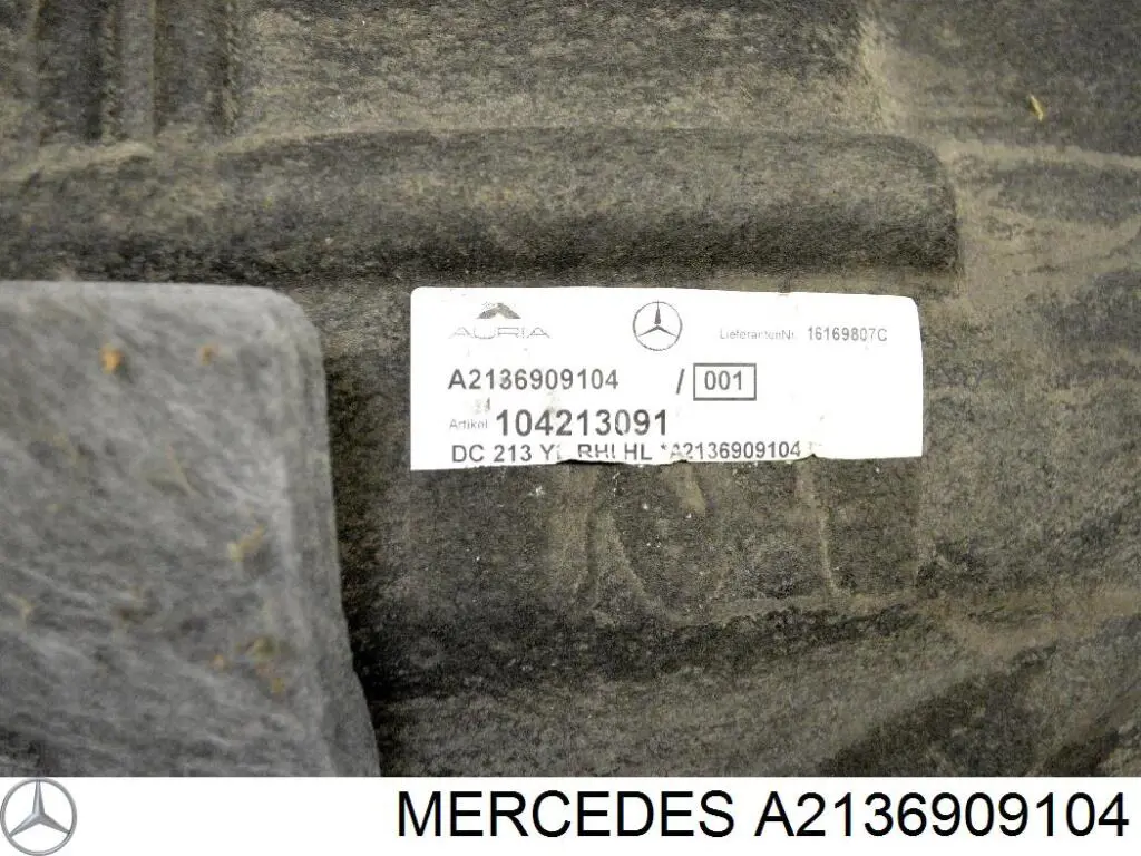 Revestimiento, pasarrueda trasera, izquierdo Mercedes A2136909104