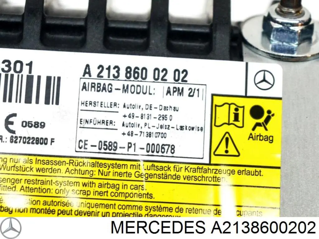 Comprar A2138600202 Mercedes Airbag en el lado del acompañante 