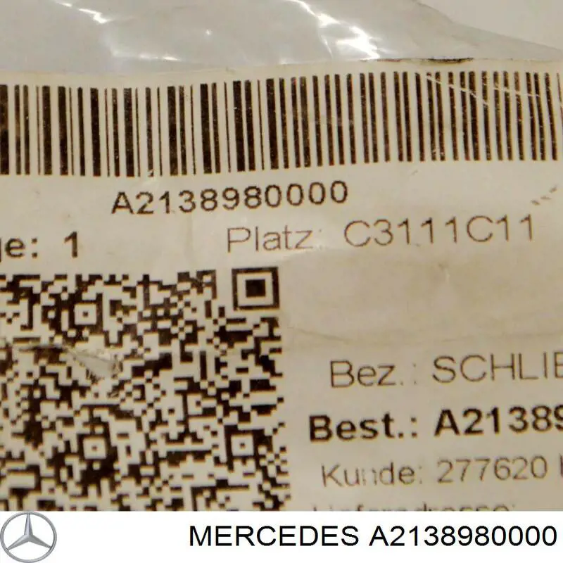  Mercedes A2138980000