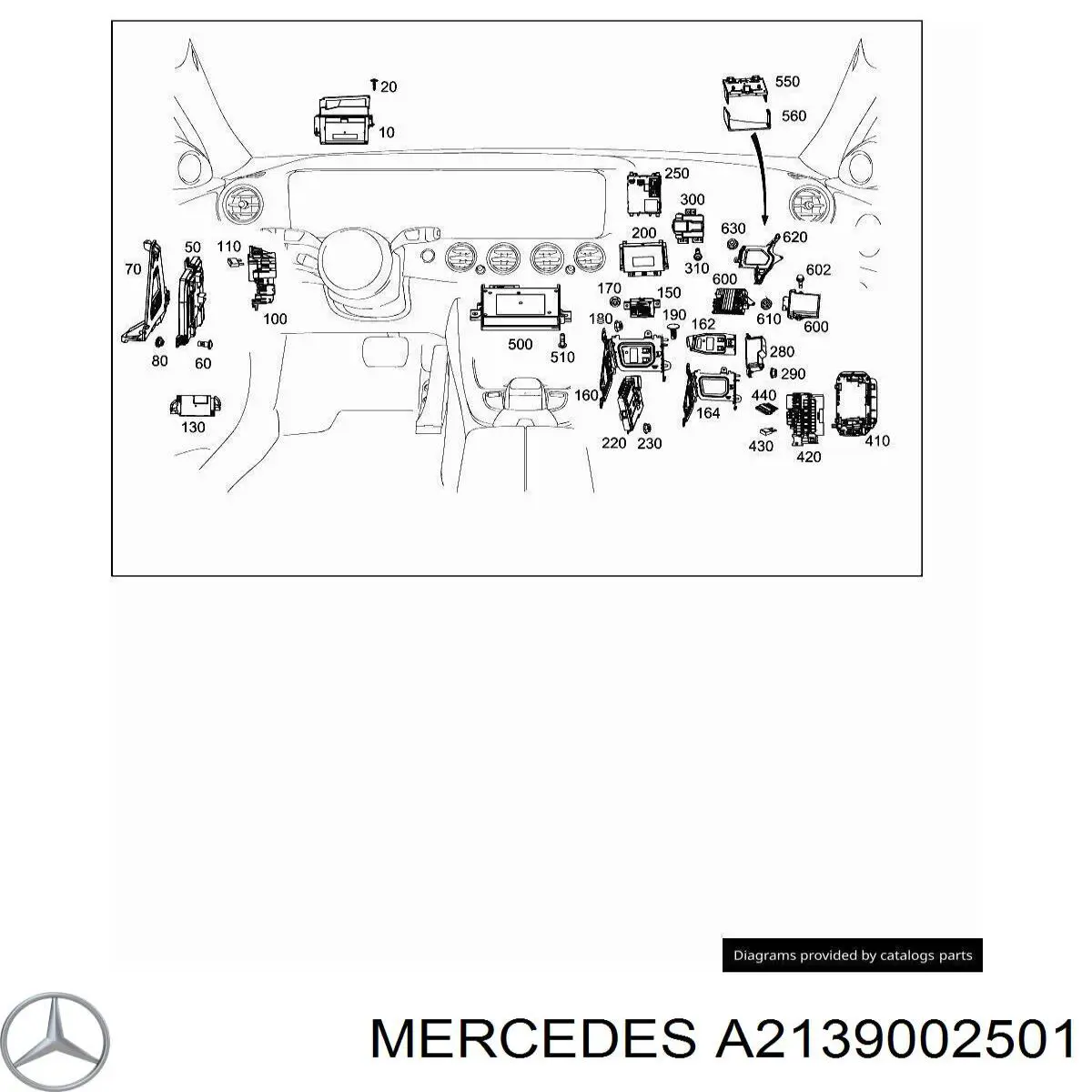 A2139002501 Mercedes Módulo de control electrónico de la transmisión automática