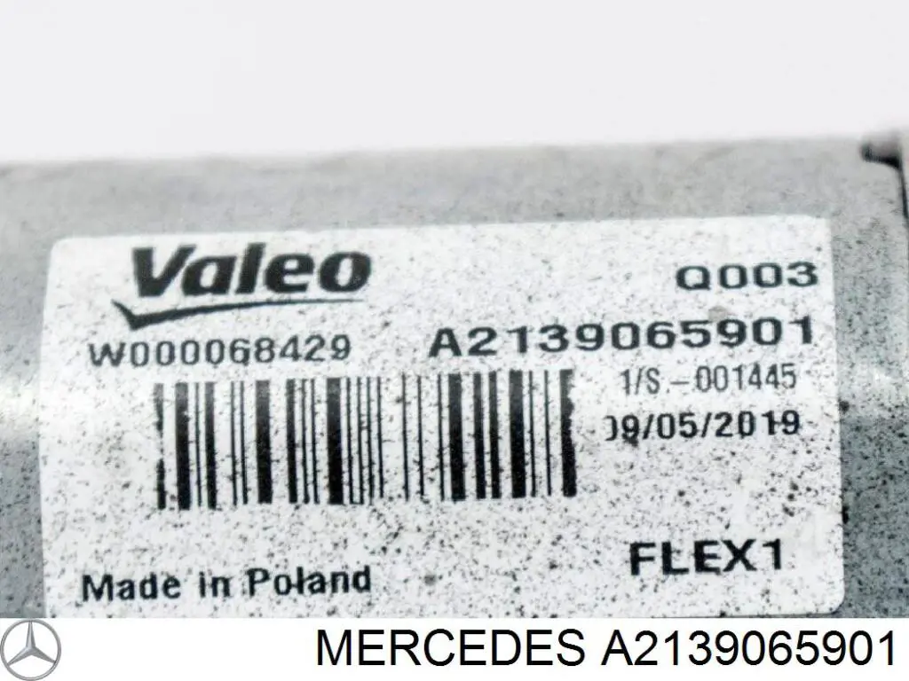 Motor limpiaparabrisas, trasera A2139065901 Mercedes