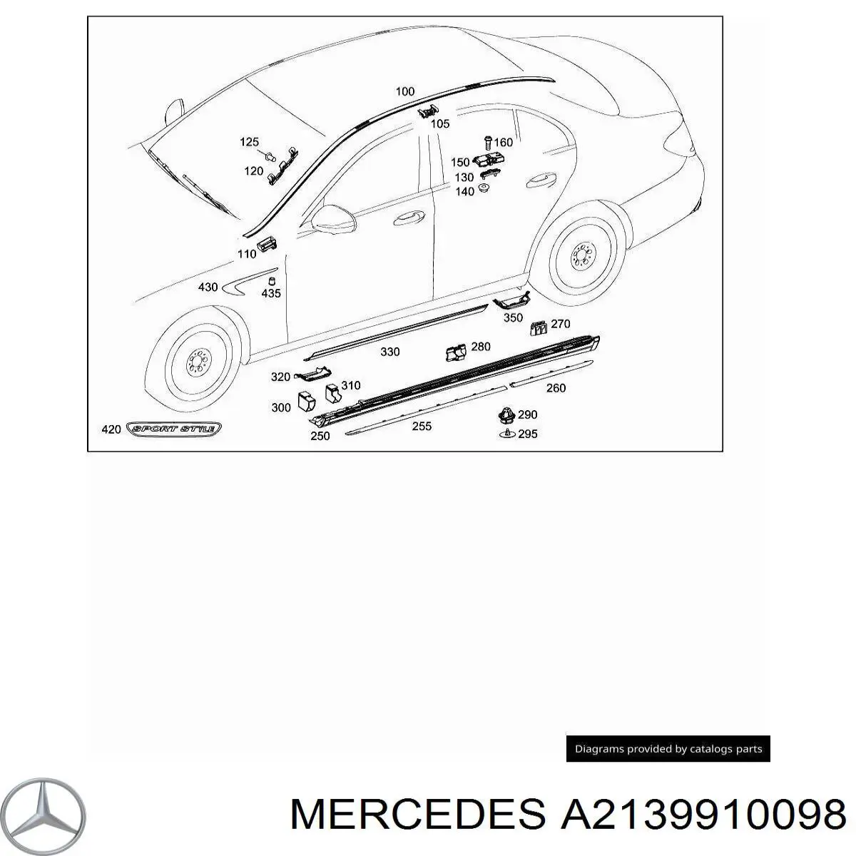  Mercedes A2139910098 precio, desde 4,20 EUR