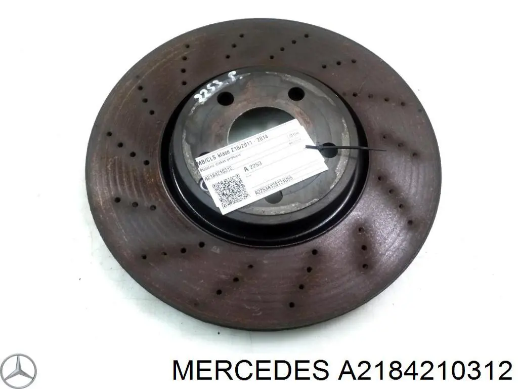 A218 421 03 12 Mercedes freno de disco delantero