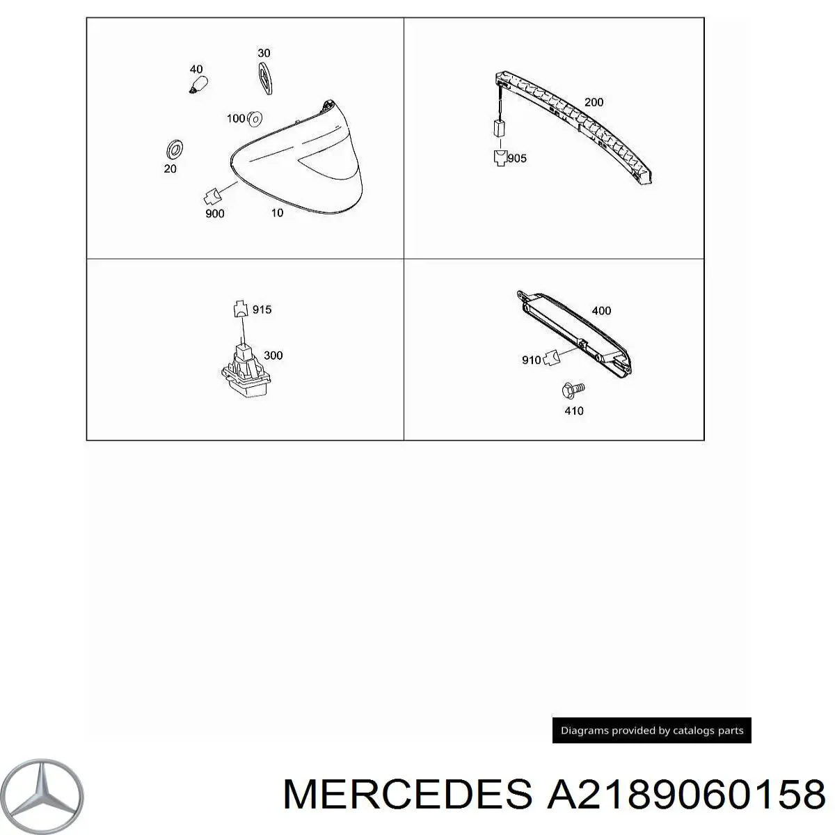 Comprar A2189060158 Mercedes Piloto trasero izquierdo