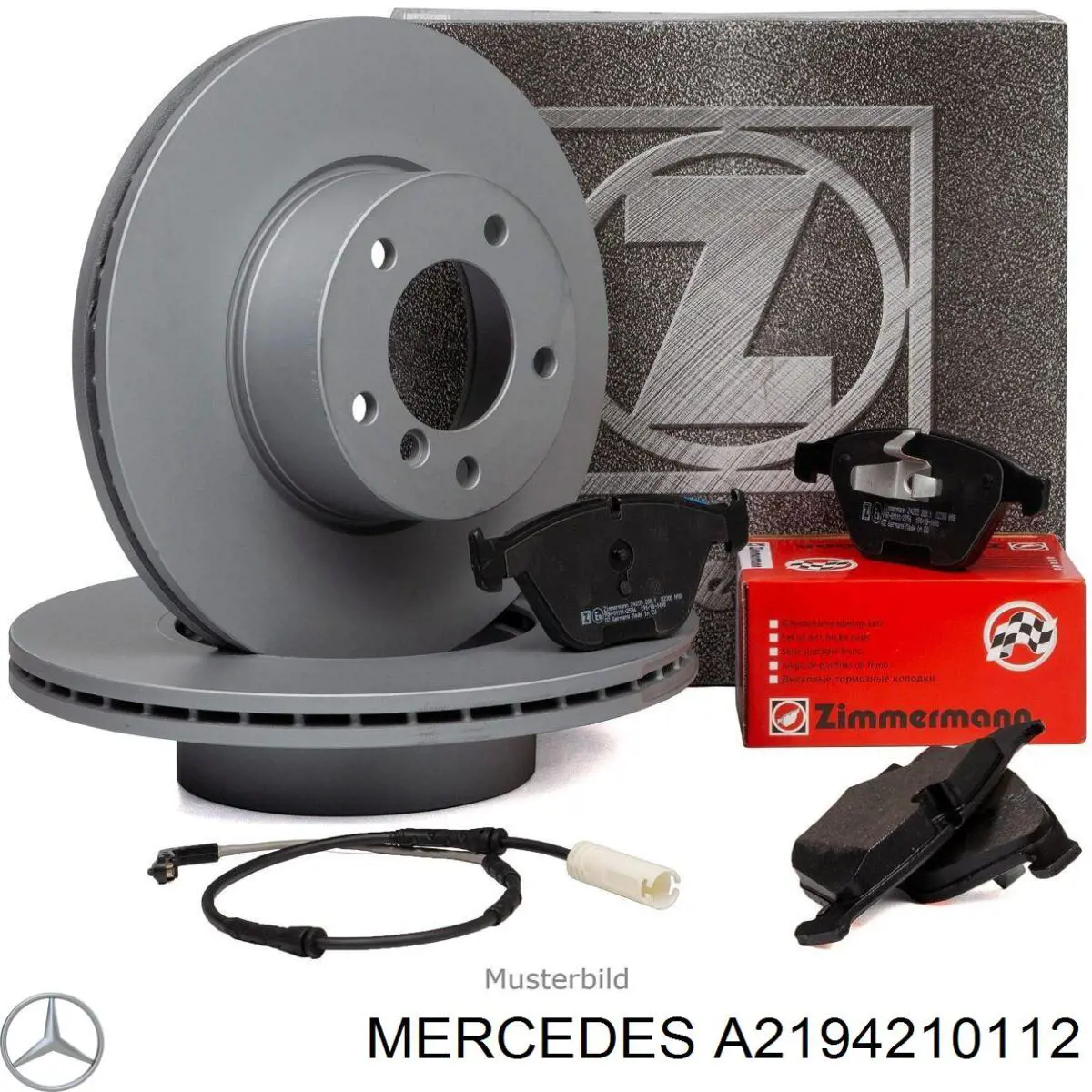 A2194210112 Mercedes disco de freno delantero