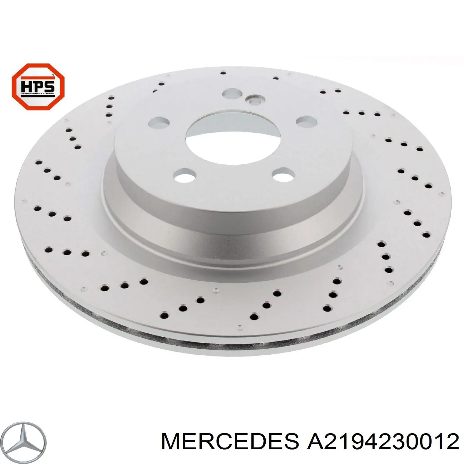 A2194230012 Mercedes disco de freno trasero