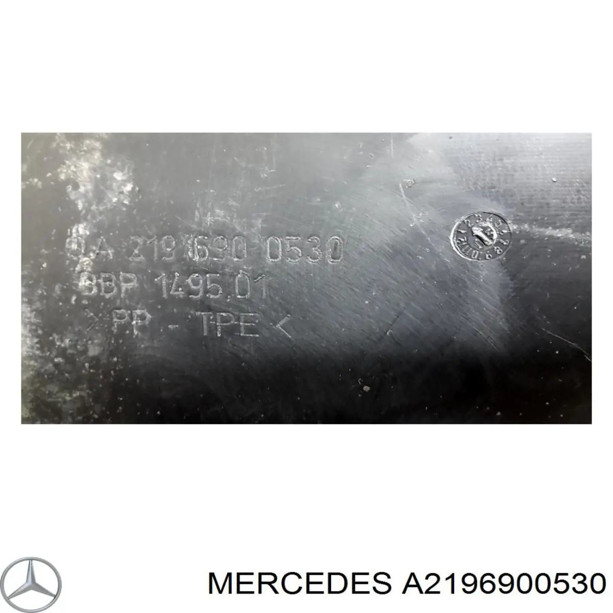 Paso de rueda delantero izquierdo trasero A2196900530 Mercedes