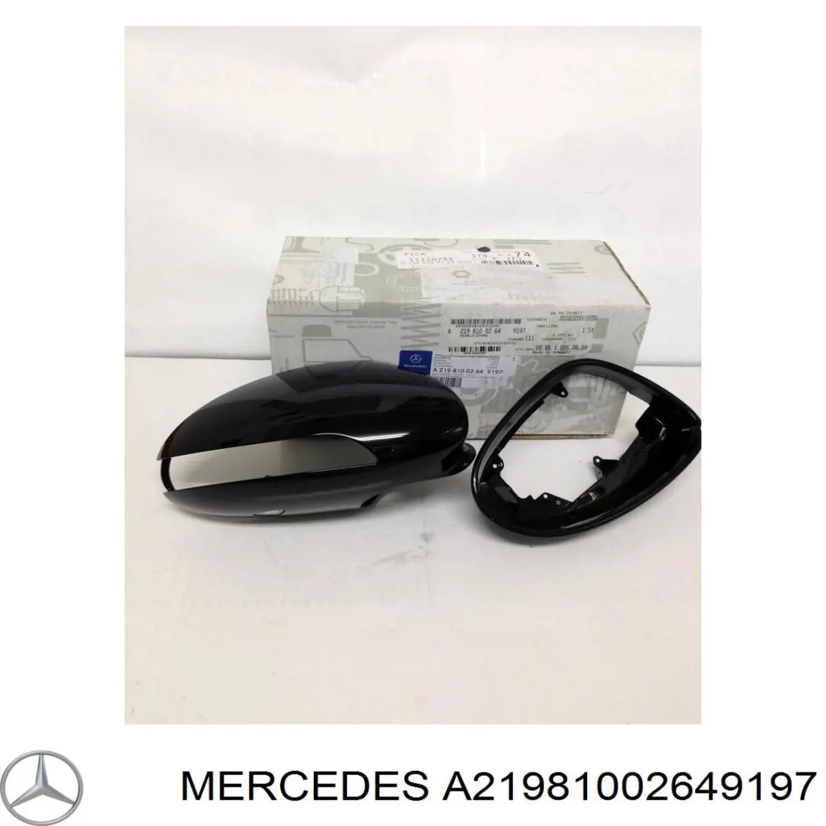 21981002649999 Mercedes cubierta de espejo retrovisor derecho