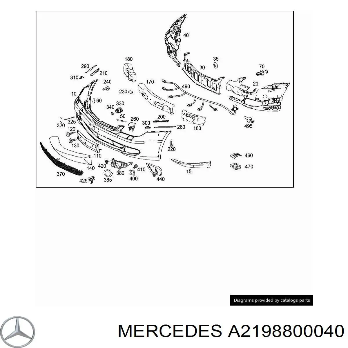 Parachoques delantero Mercedes CLS C219