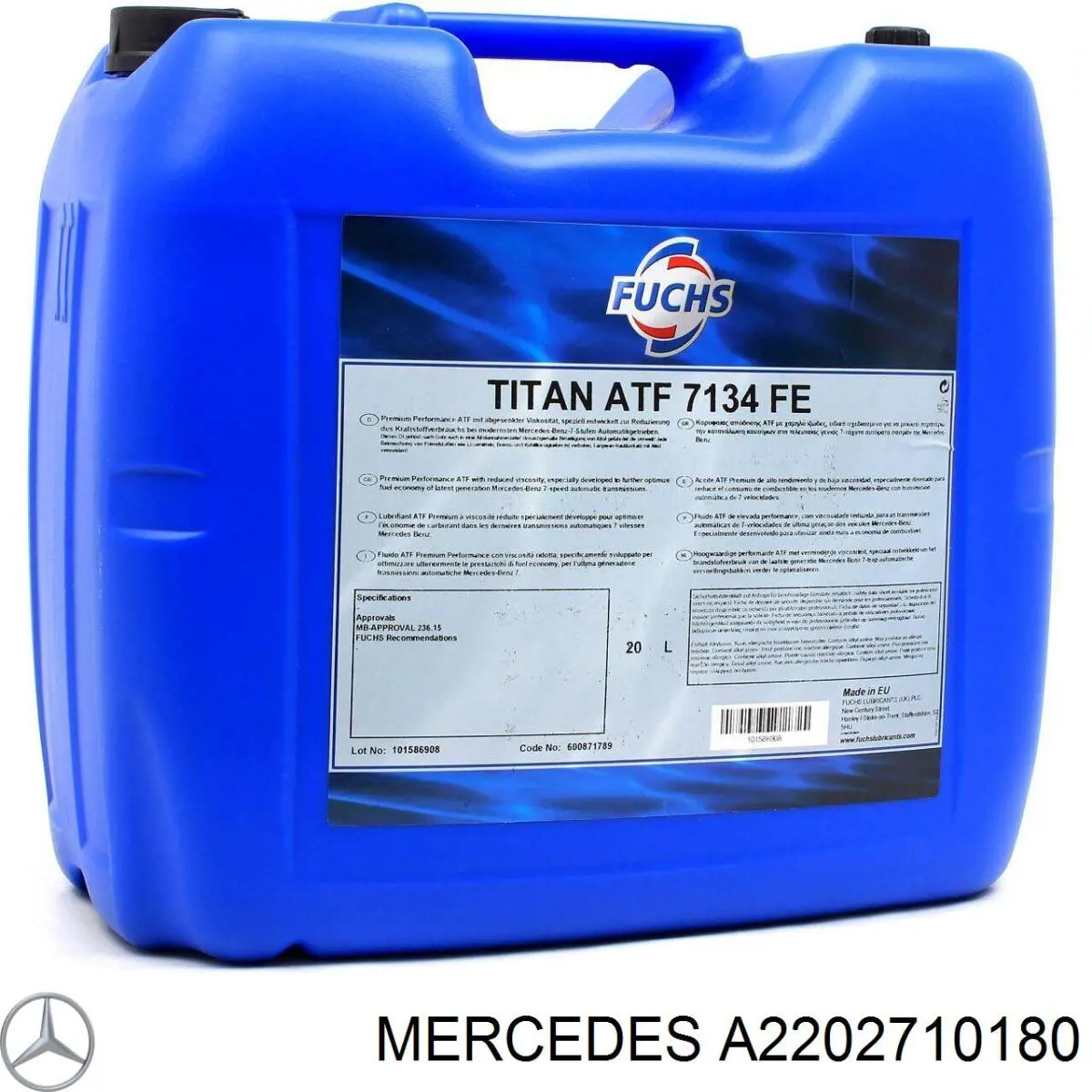 Junta del cárter de la transmisión automática/manual Mercedes A2202710180