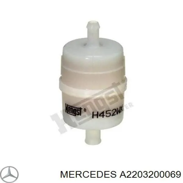 Filtro de aire del compresor de suspensión Mercedes A2203200069 precio, desde 12,80 EUR