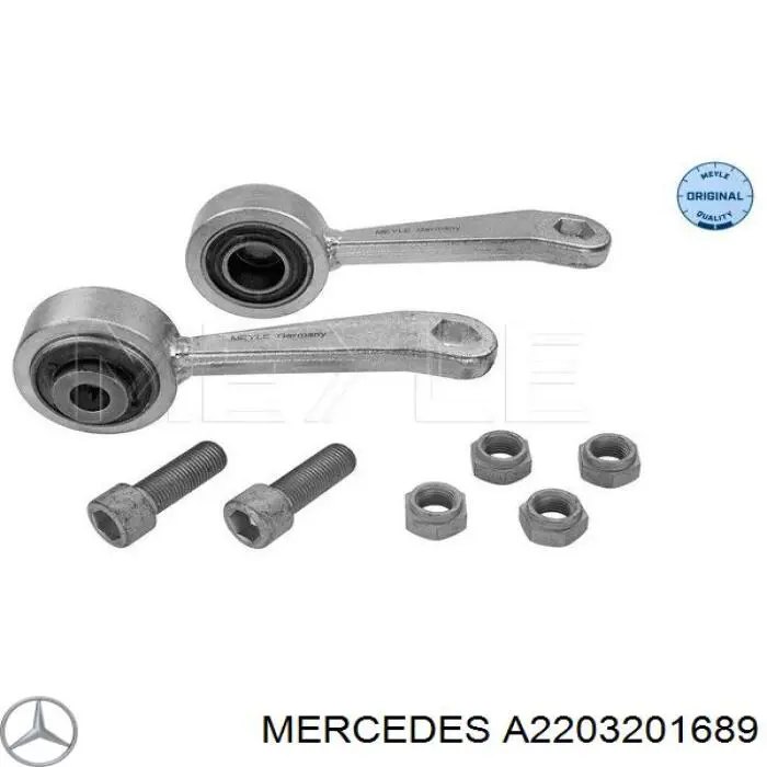 A2203201689 Mercedes barra estabilizadora delantera izquierda