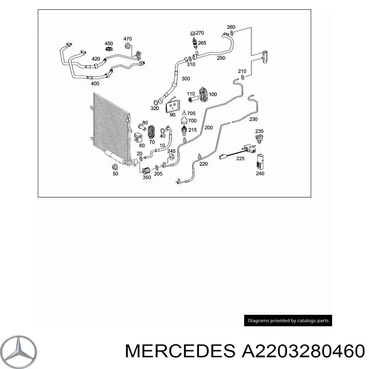  Mercedes A2203280460 precio, desde 3,74 EUR