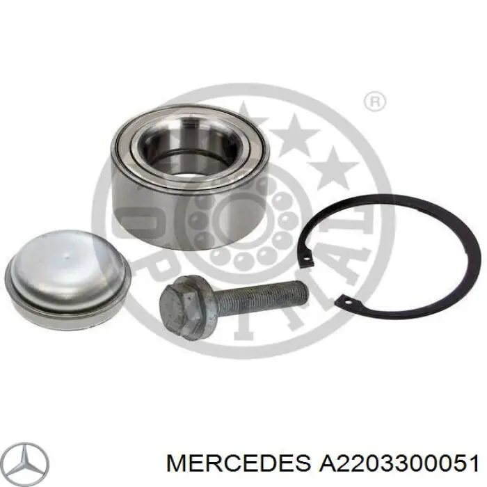 A2203300051 Mercedes Rodamientos de rueda delantero