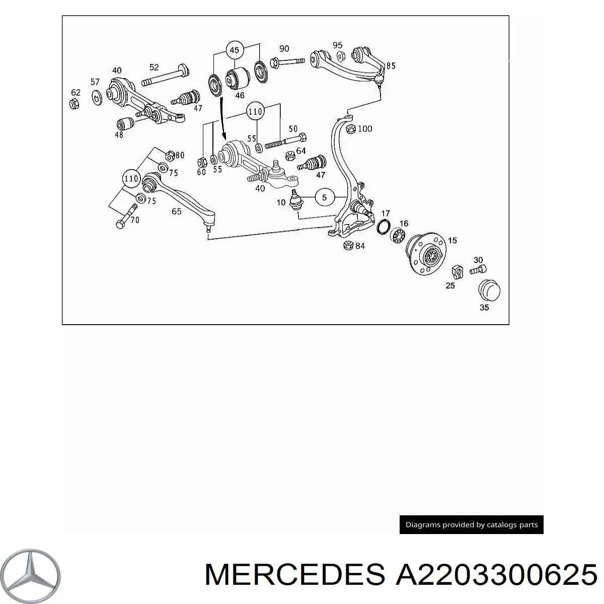 Buje de rueda delantero Mercedes S sedán (W140) (1991 - 1998) precio, desde 1168,31 EUR