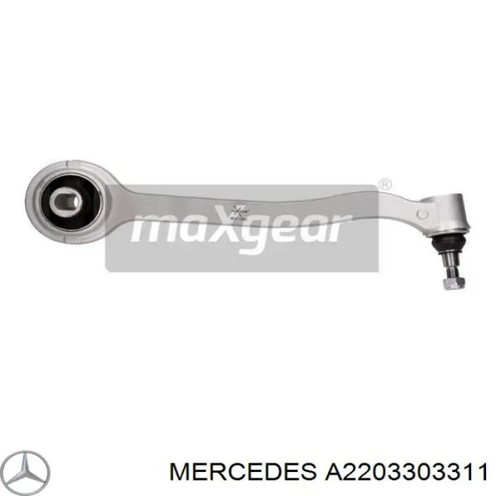 A2203303311 Mercedes barra oscilante, suspensión de ruedas delantera, inferior izquierda