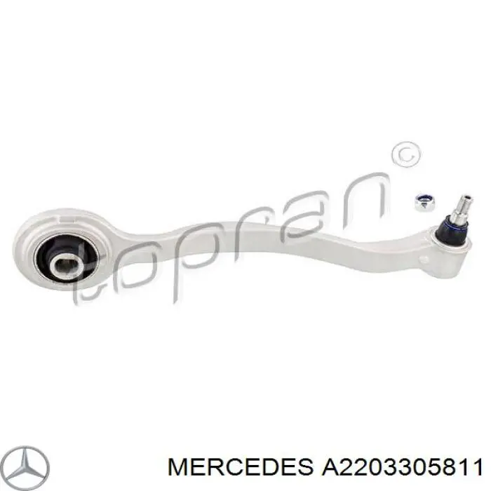 Brazo inferior derecho de la suspensión delantera Mercedes A2203305811 precio, desde 80,65 EUR