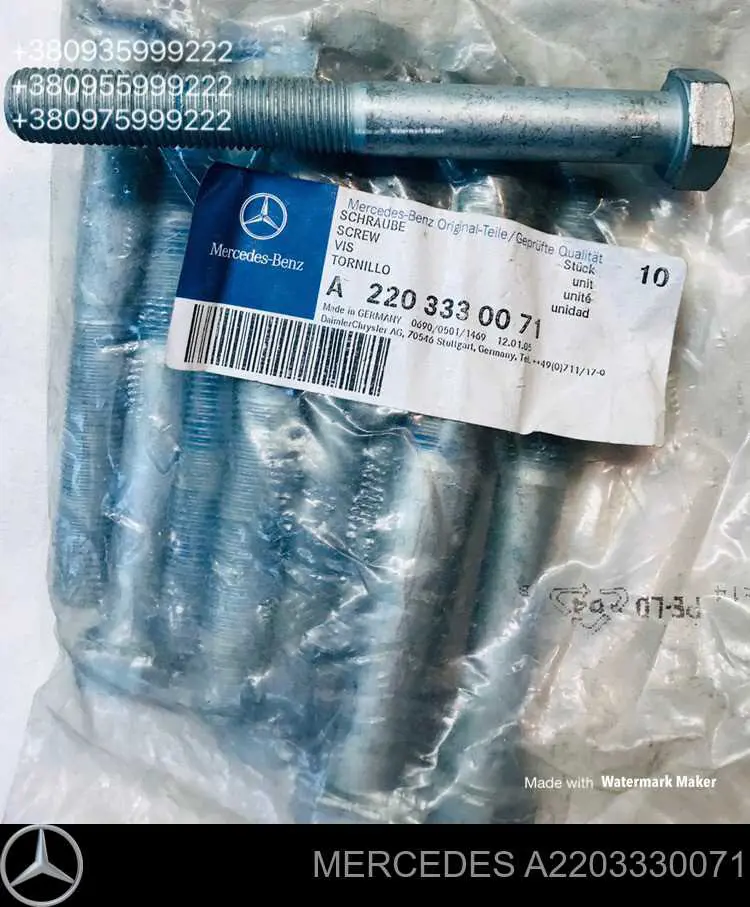 Kit de brazo de suspensión delantera Mercedes A2203330071 precio, desde 29,27 EUR