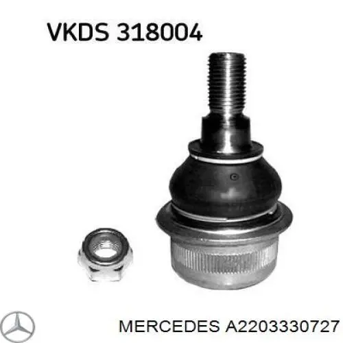 Rótula inferior de suspensión Mercedes A2203330727 precio, desde 19,83 EUR