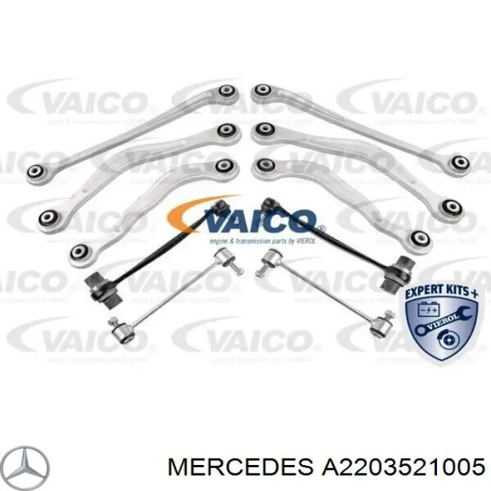 A2203521005 Mercedes Brazo superior izquierdo de la suspensión trasera