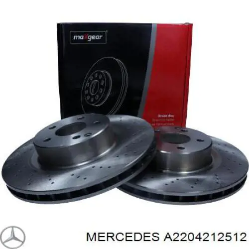 Comprar A2204212512 Mercedes Freno de disco delantero