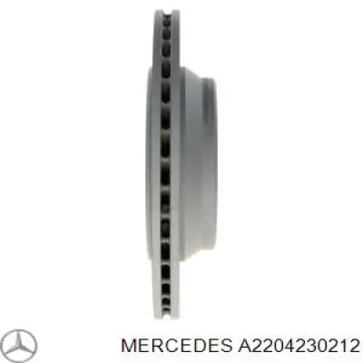 Disco de freno trasero A2204230212 Mercedes
