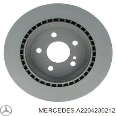 A2204230212 Mercedes disco de freno trasero