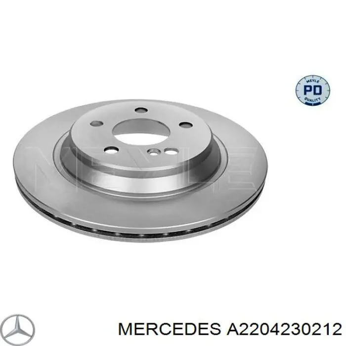 Disco de freno trasero Mercedes A2204230212 precio, desde 47,22 EUR