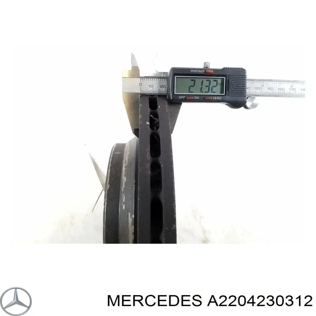 A2204230312 Mercedes disco de freno trasero