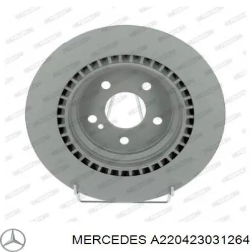 A220423031264 Mercedes disco de freno trasero