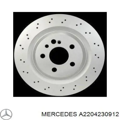Disco de freno trasero Mercedes A2204230912 precio, desde 86,62 EUR