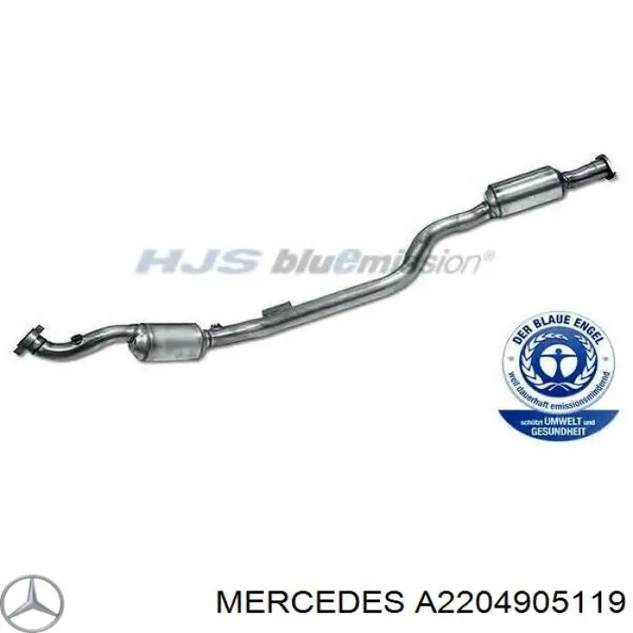 Silenciador, sección delantera Mercedes A2204905119 precio, desde 1785,23 EUR