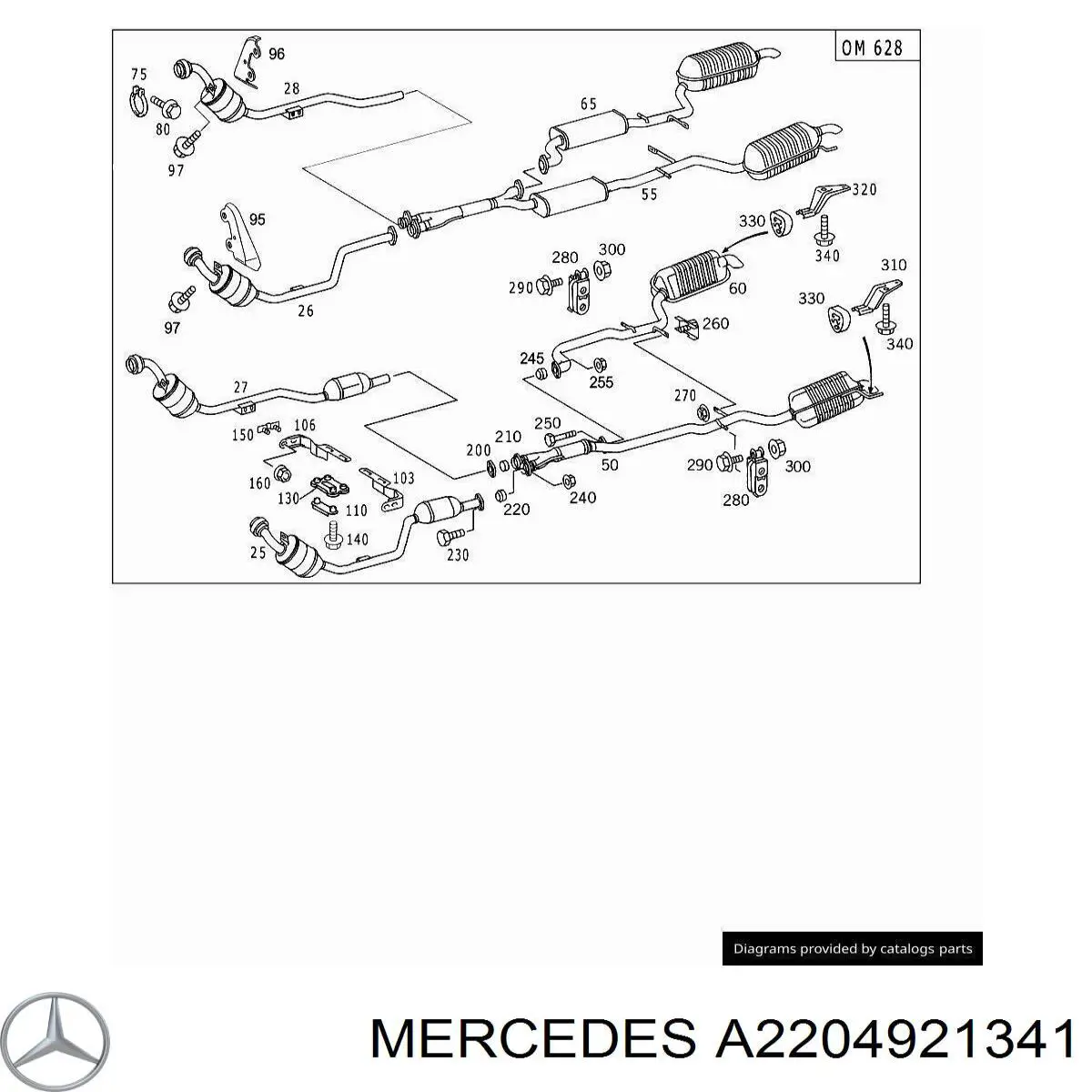  Mercedes A2204921341 precio, desde 30,65 EUR