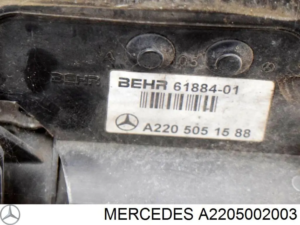 Comprar A2205002003 Mercedes Radiador de auto