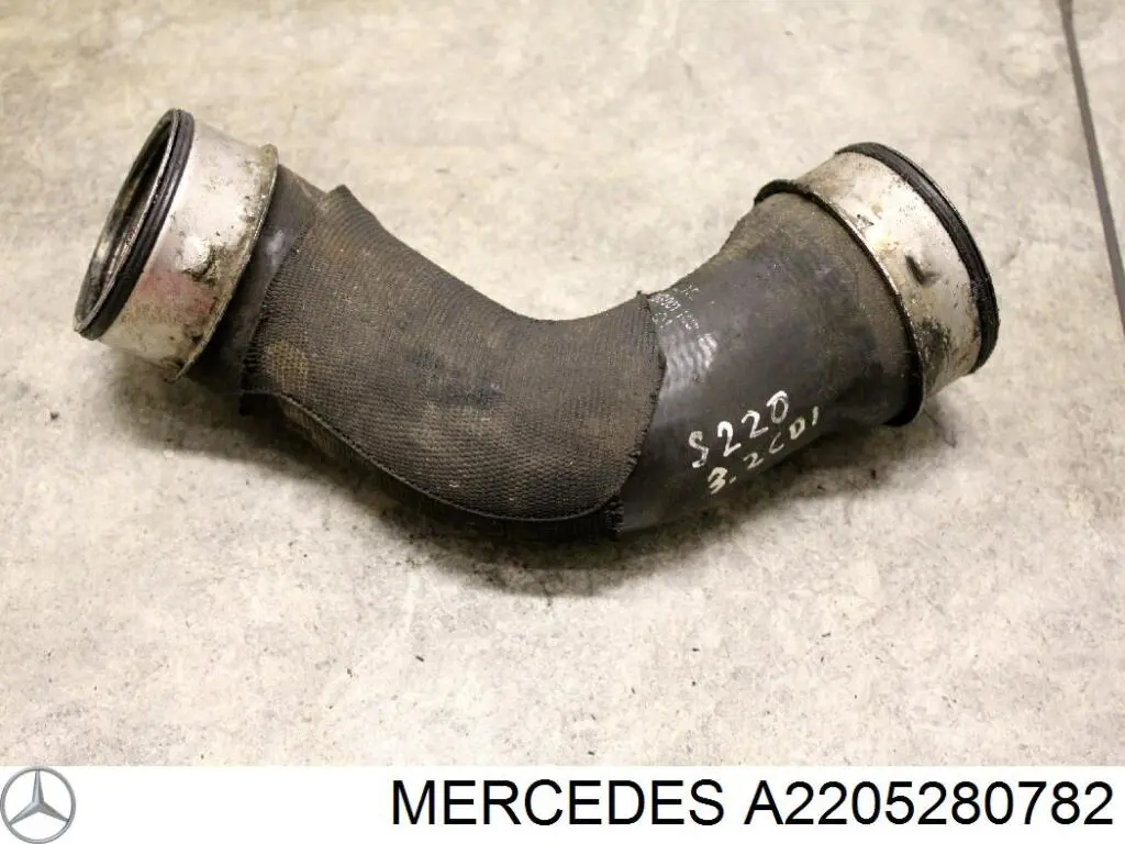 A2205280782 Mercedes tubo flexible de aire de sobrealimentación izquierdo