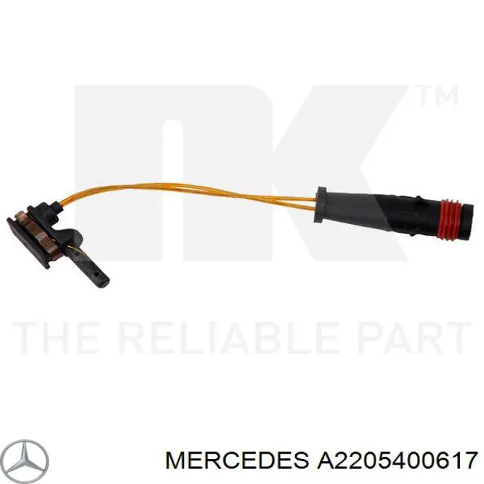Sensor de desgaste de pastillas de freno trasero Mercedes A2205400617 precio, desde 3,45 EUR