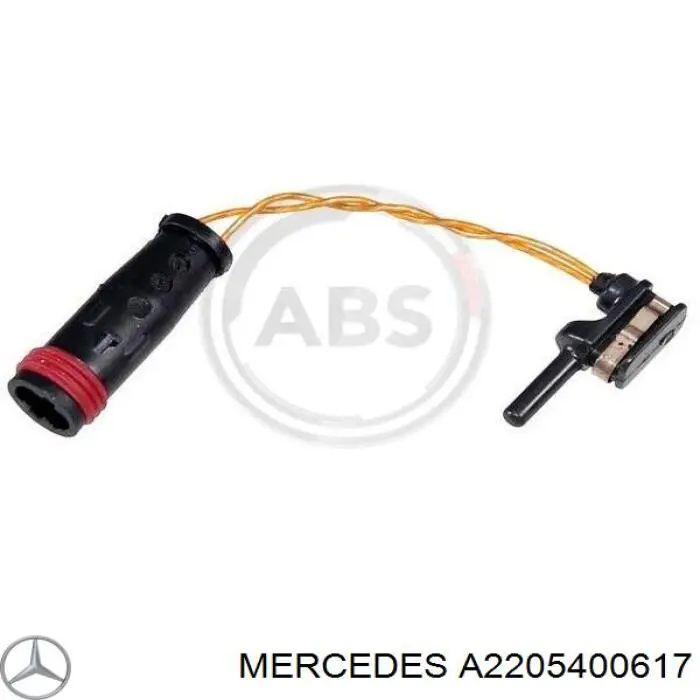 A2205400617 Mercedes contacto de aviso, desgaste de los frenos, trasero