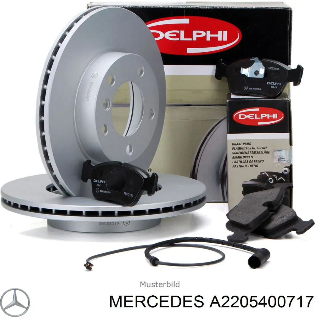 Sensor de desgaste de pastillas de freno trasero Mercedes A2205400717 precio, desde 3,45 EUR