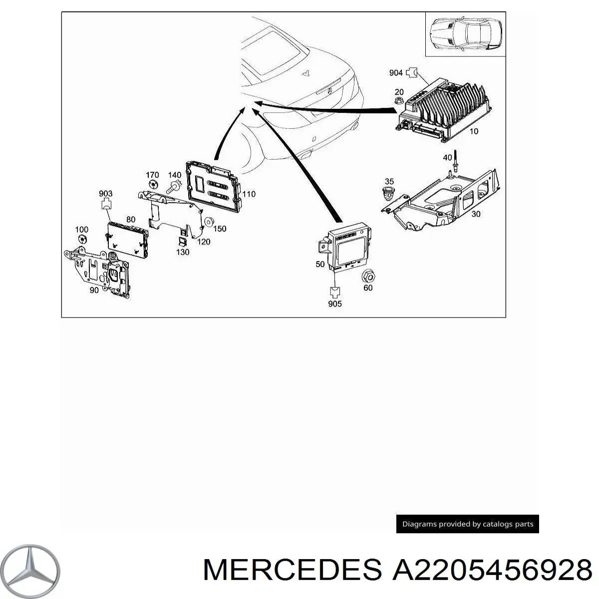  Mercedes A2205456928 precio, desde 11,80 EUR