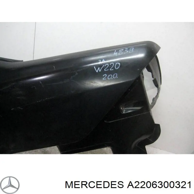 Guardabarros trasero izquierdo Mercedes S (W220)