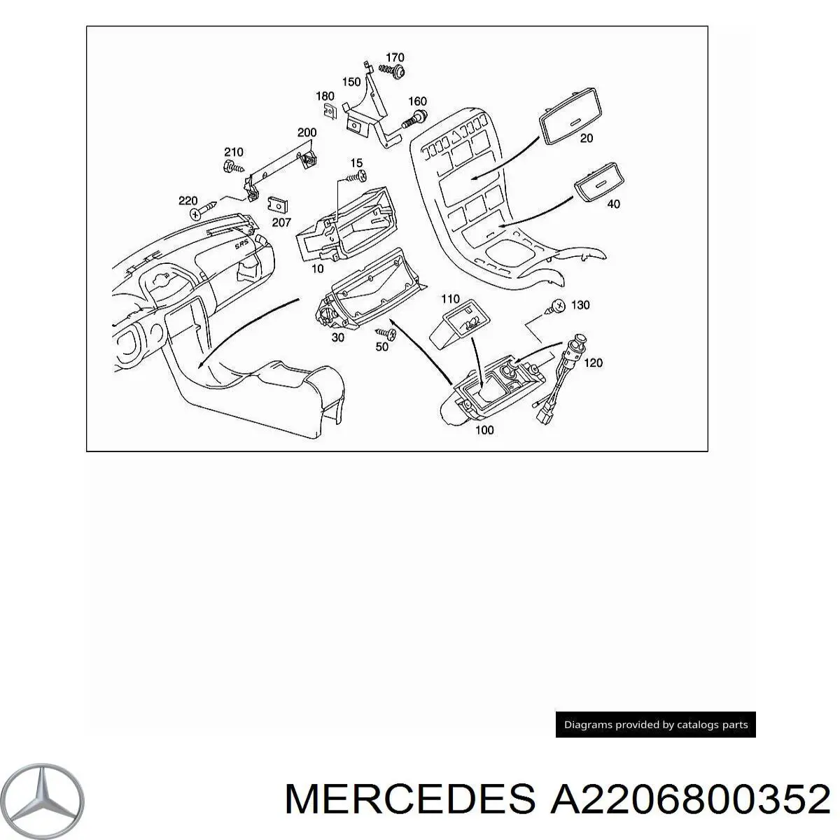  Mercedes A2206800352 precio, desde 47,92 EUR