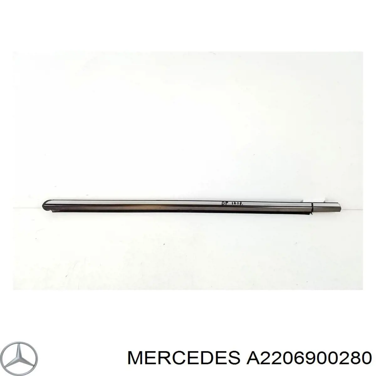 Comprar A2206900280 Mercedes Sellador exterior de vidrio de puerta delantera derecha