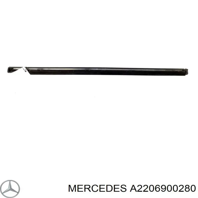 A2206900280 Mercedes lameluna de puerta delantera derecha exterior