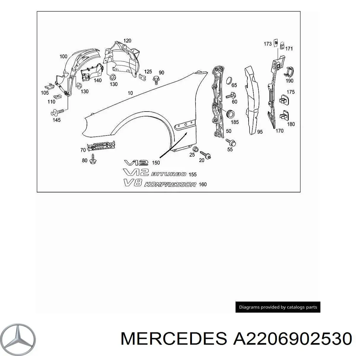  Mercedes A2206902530 precio, desde 67,85 EUR
